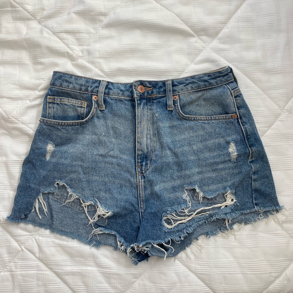 Forever 21 Denim High-Waisted Shorts